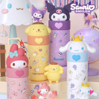 1ชิ้น Kawaii แนวโน้ม Straw สะดวก Cinnamoroll แก้วลายเมโลดี้ของฉัน Sanrio ตุ๊กตายอดนิยม Kuromi แก้วแบบมีหลอดของขวัญขายดีแก้วน้ำลายอนิเมะ