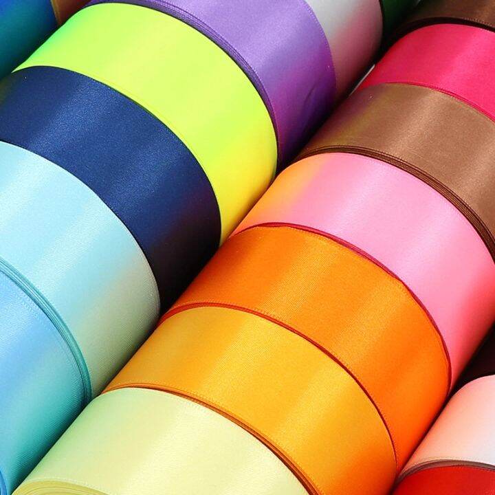 Various colors 25 yards/roll 4 cm ribbon satin ribbon decorative ribbon