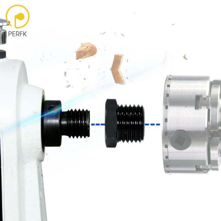 Perfk Wood Lathe Chuck Converts Turning Tools Lathe Headstock Spindle