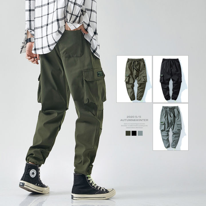 m-8xl-กางเกงลำลองผู้ชายขนาดใหญ่กางเกงลำลองเกาหลี-ผู้ชายขนาดบวก-men-casual-pants