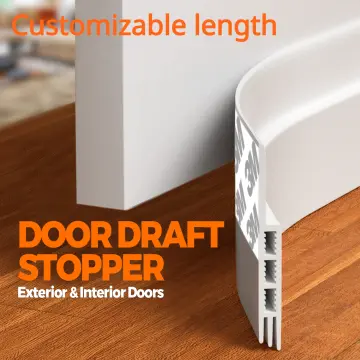 Door Draft Stopper Under Door Seal,Door Sweep for Exterior & Interior  Doors, Door Window Blocker Dust and Noise Insulation Weather Stripping  Draft Guard Insulator 