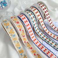 ใหม่20มม. 5หลาเย็บปักถักร้อยสไตล์ชาติชุดประจำชาติ DIY ด้วยมือเสื้อผ้าประดับลูกไม้ Rion