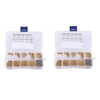 New 540Pcs M2 Female X Female Hex Brass Standoff With Metal Screws Assortment Kit With Plastic Box