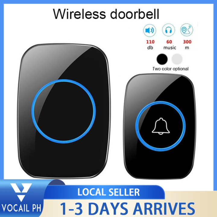 2023 HOT CACAZI A10 Intelligent small AC 100240V wireless doorbell waterproof 300M range door