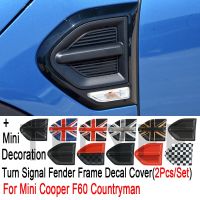 Union Jack รถด้านข้างแผ่น Fender สติ๊กเกอร์ตกแต่งสำหรับ Mini Cooper F60 Countryman รถ - จัดแต่งทรงผมอุปกรณ์เสริมอัตโนมัติ 2 ชิ้น/เซ็ต