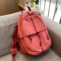 ? Large capacity campus popular logo waterproof joker backpack in the summer of the high school students han edition original SuFeng bag lady