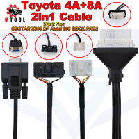 8A 2 In 1สำหรับโตโยต้า OBD2เคเบิ้ลสำหรับโตโยต้า4A 8A ระยะไกลโดยตรงการเขียนโปรแกรมทำงานสำหรับ OBDSTAR DP Au 808 G 4A