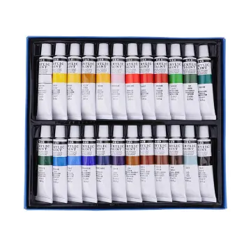 KITI KITS 24 Color Acrylic Paint Tubes Set With Non-Toxic Professional  Paint Tubes For Artists