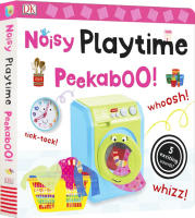 Original English noisy playtime Peekaboo! Large paperboard Book flip book phonation Book Childrens English Enlightenment early education picture book produced by DK