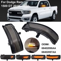 ไฟสัญญาณเลี้ยว LED กระจกมองหลังรถยนต์กันน้ำสำหรับ Dodge RAM 1500 DT 2019-2022ไฟหน้ากระจกกระจกมองหลัง