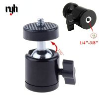 Universal Mini Tripod Ballhead Ball Head with 1/4" 3/8" M4 Screw Adapter For Digital Camera DSLR Live Stream Q29 II Selfie Sticks