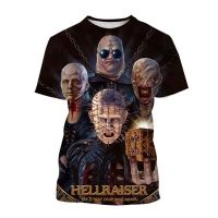 Horror Hellraiser 3D Printed T Shirt For Men Children Short Sleeve Streetwear Hip Hop Punk Male Clothes Summer Fashion Tee Tops