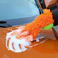 Waterproof Car Wash Microfiber Chenille Gloves Thick Car Cleaning Mitt Wax Detailing Brush Auto Care Double faced Glove