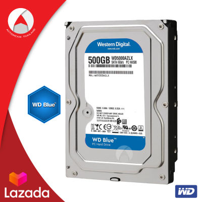 WD Blue 500GB HDD ปกป้องข้อมูลเป็นพิเศษ Harddisk สำหรับ Application สำนักงานและเว็บ (WD5000AZLX) Hard Drive ฮาร์ดดิสก์ 3.5 นิ้ว เย็นและเงียบ HDD BLUE 500G 7200RPM SATA3(6Gb/s) 32MB ประกัน Synnex 3 ปี internal ฮาร์ดดิส harddrive ฮาร์ดไดรฟ์ wd internal hdd