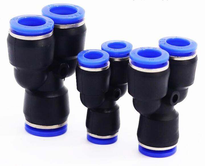 qdlj-100pcs-y-pneumatic-connector-tee-union-push-in-fitting-for-air-pipe-joint-od-4-6-8-10-12mm-py4-py6-py8-py10-py12-py16