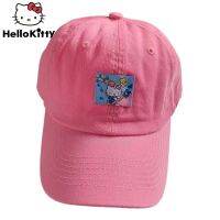 HOT★Sanrio Hello Kitty หมวกแฟชั่น Harajuku Hip Hop สไตล์ Y2k สาวหมวกผู้หญิง Vintage ปรับได้หมวกเบสบอลเสื้อผ้าอุปกรณ์เสริม