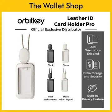 Orbitkey ID Card Holder - Stone, No Lanyard