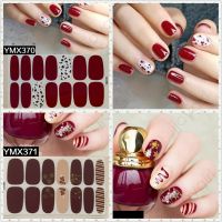 YMX 3D Nail Sticker Moon Star Flower Fruit Grid Stripe Rivet Gold foil Cartoon Fashion DIY Nail Art Manicure Waterproof