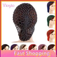 YIOYIO แฟชั่น อ่อนนุ่ม กว้าง วิกผมตาข่าย แถบคาดศีรษะ Snood ที่คาดผมโครเชต์