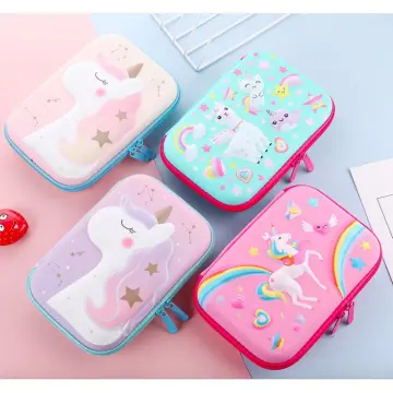 Unicorn D 3d Eva Unicorn Cute Pencil Case Cartoon Stationery Box