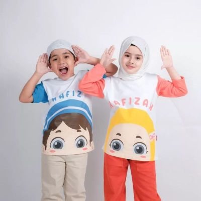 Ammarkids x HAFIZ HAFIZAH เสื้อยืดแขนสั้น ยาว 3 ปี สําหรับเด็ก 12 ปี