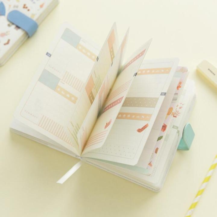 sharkbang-kawaii-pu-magnetic-buckle-monthly-notebook-daily-diary-journal-weekly-planner-libretas-agenda-school-stationery