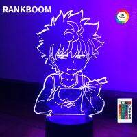 Anime 3D Lamp Killua Hunter X Hunter Killua Led Light Hxh Led Night Light Gift Acrylic Neon Cute Children 39;s Bedroom Decoration