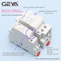 GEYA Din Rail ครัวเรือน Modular DC คอนแทค DC24V 25A 2NC 2NO 1NO1NC 5060Hz Modular House คอนแทค