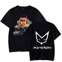 Rauw Alejandro Saturno เวิลด์ทัวร์เสื้อยืดพิมพ์ลายแร็ปเปอร์ Unisex แฟชั่นเสื้อยืดเสื้อสไตล์แขนสั้นฮิปฮอปแบบสบายๆ