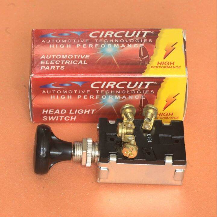 Head Light Push Pull Switch for Trucks Cars Golf Carts Forklifts 2 Pull