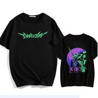 ตลกญี่ปุ่นอะนิเมะ Evangelion เสื้อยืดผู้ชายมังงะ Unisex สตรีทแวร์ฮิปฮอป Tees Homme เสื้อผ้าเสื้ เสื้อยืดลายฤดูร้อน S-5XL