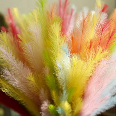 Foam Reed Bouquet Fairy Grass Artificial Silk Flowers Bride Lots Styles For Wedding Party Home Decoration