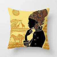 (All inventory) Sofa Decoration Pillow Case African Style Pillow Case Polyester 45 * 45 Home Decoration Pillow Case Sellertosupportfreecustomization. Double sided printing design for pillows.