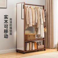 [COD] clothes hanger floor bedroom drying mobile trolley storage integrated coat