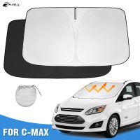 ที่บังแดดกระจกหน้ารถสำหรับ Ford C-Max Cmax 2013-2022ม่านหน้าต่างรถยนต์ฝากระบังแสงพับได้ Bs รังสียูวีรักษาเก็บความเย็นในรถยนต์ของคุณ