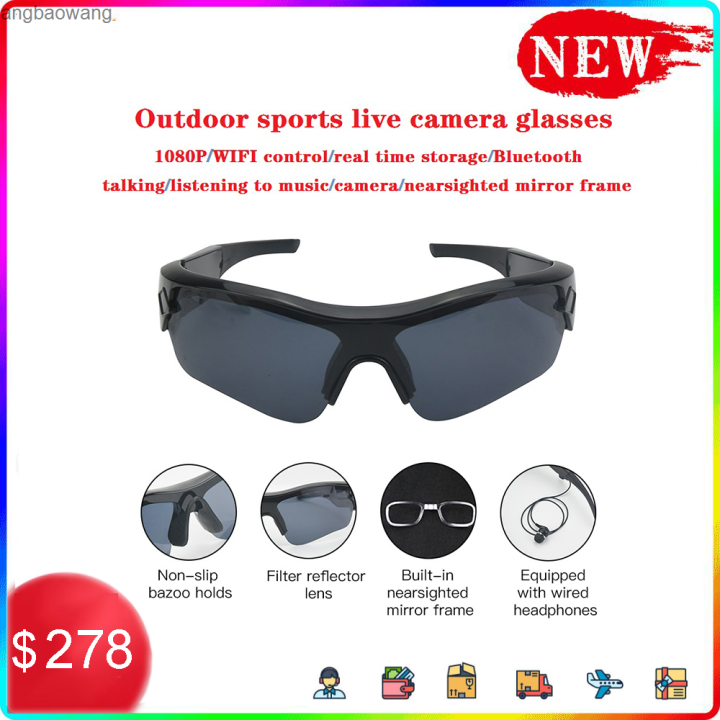 Smart Camera Sunglasses Listening To Music Bluetooth Voice Glasses