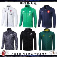 All blacks with hood fleece jacket South Africa France Ireland England rugby football clothing jersey