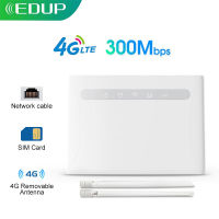 EDUP 4G CPE Router Wifi SIM Card Router Detachable Antennas 300Mbps WAN LAN Wireless Modem Support External Antennas Mobile Wifi