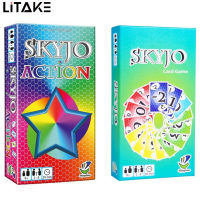 Skyjo Action Card Game เวอร์ชั่นภาษาอังกฤษเกมกระดานผู้เล่นหลายคน Party Props แบบโต้ตอบสำหรับการรวบรวมครอบครัว