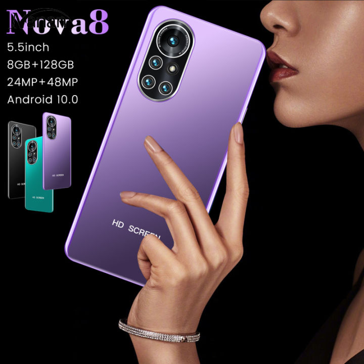 สมาร์ทโฟนปลดล็อคด้วยใบหน้า-nova8หน้าจอขนาดใหญ่ระดับไฮเอนด์ขนาด8-128gb-ระดับ-hd