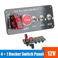 12V Racing Car Starter Rocker Switch Panel Start Stop Ignition Buttons Light Toggle For Boat Marine Truck Automotive Accessories