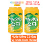 Nước uống soda hàn quốc 350ml có gas chiết xuất từ trái cây tươi gồm vị - ảnh sản phẩm 8