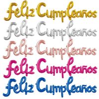 【hot】❁◈ Spanish Happy Birthday Letters Balloons Lowercase Conjoined Alphabet Foil Globos Decoration Baby Shower