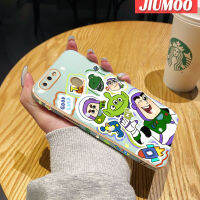 เคส JIUMOO สำหรับ OPPO เคส A11k A5s A7 A12 A12s พร้อมการ์ตูนมอนสเตอร์กันกระแทกเคสโทรศัพท์ขอบด้านข้างสี่เหลี่ยมต้นฉบับนุ่มเคลือบลวดลายเคสฝาหลังเต็มรูปแบบเคสป้องกันกล้อง