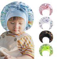 Hair Wrap for Sleeping Kids Cute Bow Tie Hair Bonnet Sleep Caps with Adjustable Elastic Night Hats Satin Caps for Girls useful