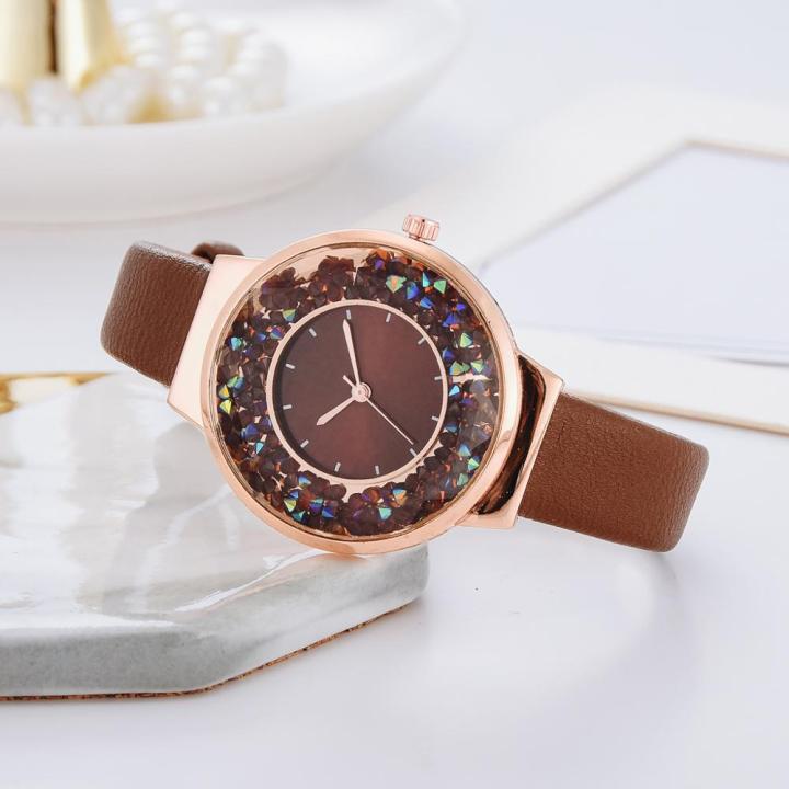 simple-watch-women-luxury-ladies-quartz-leather-strap-movable-rhinestones-watch-female-wristwatches-brown-clock-relogio-feminino