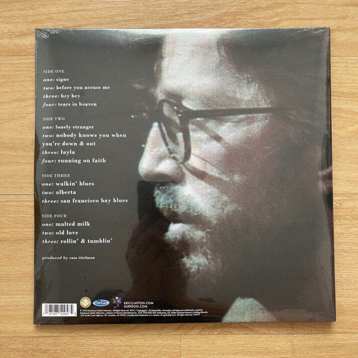 แผ่นเสียง-eric-clapton-unplugged-2-x-vinyl-lp-album-reissue-แผ่นเสียงมือหนึ่ง-ซีล