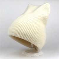 Knit Streetwear Pullover Pulled-up Cat Hat Ear Ladies Fashion Fall/Winter