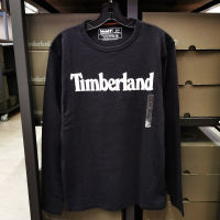 TIMBERLANDS เสื้อยืดคอกลมแขนยาวสำหรับผู้ชาย,ผ้าคอตตอนเทรนด์ฤดูใบไม้ร่วง