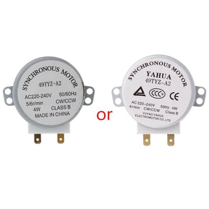 1ชิ้น-x-มอเตอร์ไมโครเวฟ-cw-ccw-4-w-5-6-rpm-ac-220-240v-49tyz-a2ซิงโครนัสโต๊ะหมุน